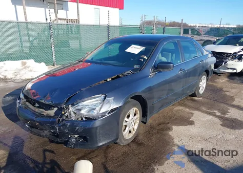 2006 Honda Accord 2.4 Se из США, поврежденный, VIN 1HGCM56366A019124